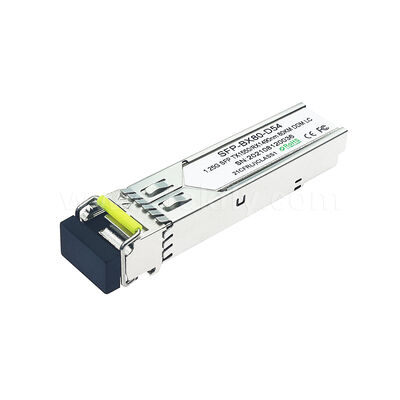 SFP 1.25gbps 80km LC Reach Tx1490nm/Rx1550nm Bi-directionele optische transceiver voor datacenter FTTX