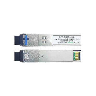 SFP 1,25 Gbps 20 KM SC bidirectionele optische transceivermodule voor datacenter AI FTTX