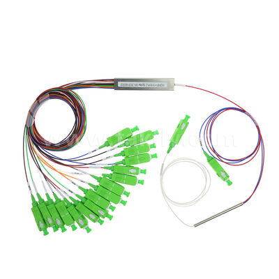 1x2FBT + 1x16 PLC MINI 0,9 MM glasvezel PLC-splitter