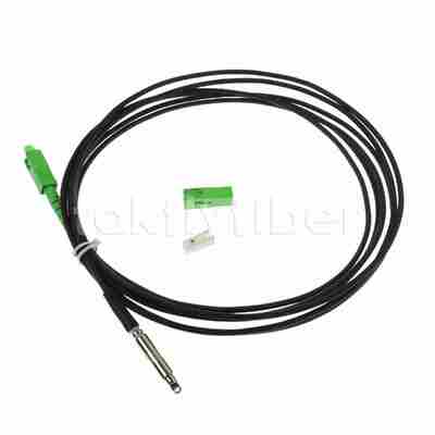 SC APC glasvezel patchkabel met G657A2 vezel TPU zwarte jas en CPR Eca geclassificeerd voor FTTH Drop Cable