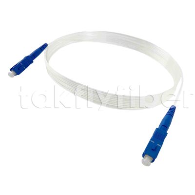 CPR Eca gecertificeerd SC SM G657A 2,0 * 3,0 mm onzichtbare glasvezelpatchkabel voor FTTH en FTTR