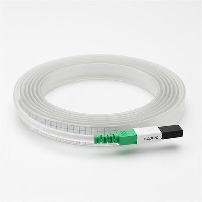 Takfly Invisible Self-Adhesive FTTH Drop Cable with G657A Fiber and 2.2x3.0mm Diameter SCAPC Patchcord