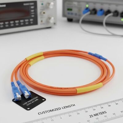 Modusconditioning Fiber Optic Patchcord met een laag invoegverlies ≤0,3dB LSZH Jacket materiaal en aangepaste lengte