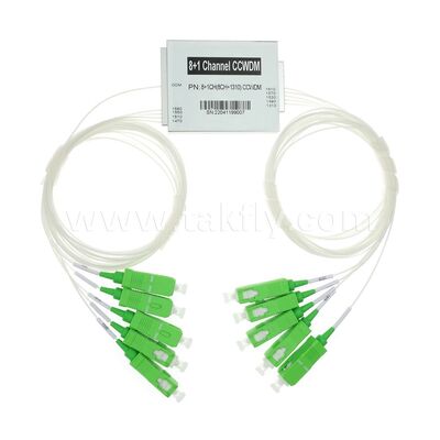 CCWDM 8+1Channel Compact Grofgolflengte Divisie Multiplexer G657A1 Glasvezel voor Data Center FTTX
