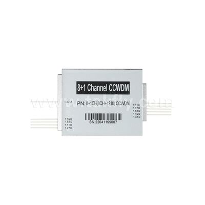 CCWDM 8+1Channel Compact Grofgolflengte Divisie Multiplexer G657A1 Glasvezel voor Data Center FTTX