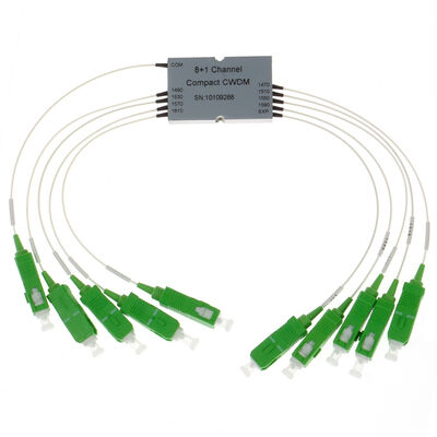 CCWDM 8+1Channel Compact Grofgolflengte Divisie Multiplexer G657A1 Glasvezel voor Data Center FTTX