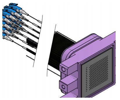 OCS Optische Schakelaar 2D FA Product SM Laag IL 0,3 dB Hoge prestaties