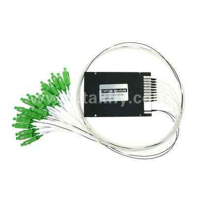 CWDM 8+1-kanaals MUX & DEMUX ABS-module glasvezel voor datacenter FTTX