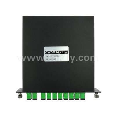 Fiber Optic CWDM 8+1Channel MUX+DEMUX LGX Module for Data Center FTTX