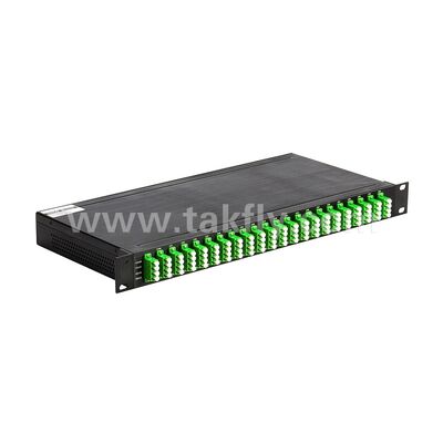 Glasvezel DWDM 100GHz AWG 40CH MUX+DEMUX voor Datacenter Telecom 5G