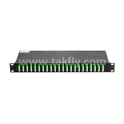 Glasvezel DWDM 100GHz AWG 40CH MUX+DEMUX voor Datacenter Telecom 5G