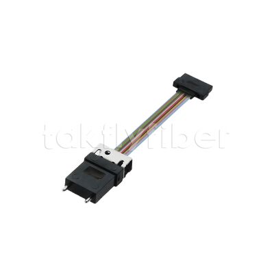 MT-MT-vezeloptisch patchkabel met design van het linttype voor QSFP28 en andere parallelle optische modules