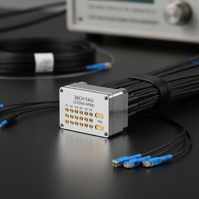 36CH FAU Fiber Array Unit met hybride structuur, hoge dichtheid en nauwkeurige afstemming voor datacenters