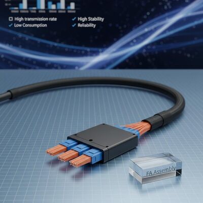 3x12F MTP - 36CH Fiber Array FA-assemblage met hoge transmissie snelheid, laag verbruik en hoge stabiliteit en betrouwbaarheid