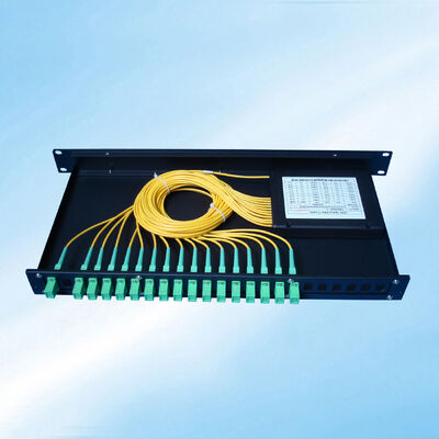 Fiber optic PLC Splitter Rack Mount Single-mode G657A SC APC/UPC voor Data Center Telecom FTTx