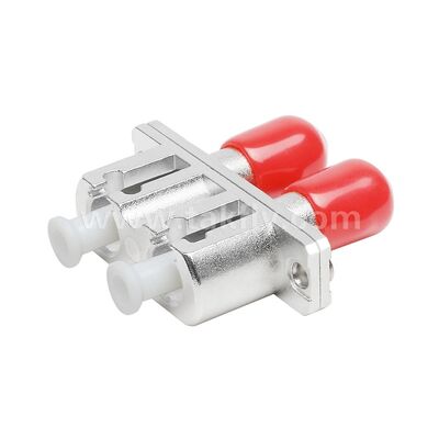 ST-LC koppeling duplex metaal hybride adapter vrouwelijke/vrouwelijke glasvezel voor datacenter Telecom FTTX