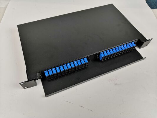 1U 48Core Slidable Rack-Mount Fiber Optic Distribution Frame with 19-Inch Rack and Easy Cable Management