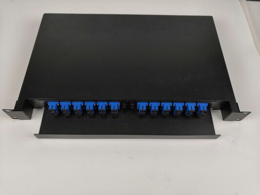 24 Core Slidable 19 Inch Rack-Mount Fiber Optic Distribution Frame met Vereenvoudigd Kabelbeheer