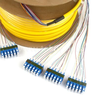 Glasvezelpatchkabels 36Cores SC-SC Vooraf afgesloten breakout-patchkabel voor telecomdatacenter