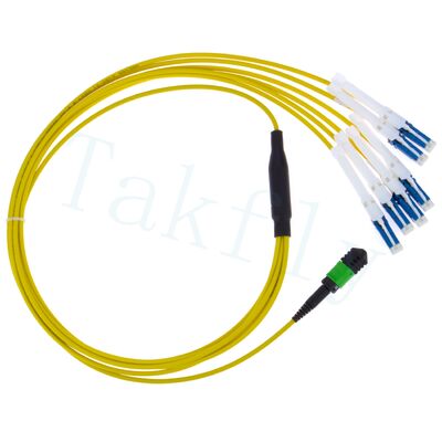 MPO naar CS Breakout Patch Cord ¢ High-Density Solution voor 400G/800G Data Center Interconnects