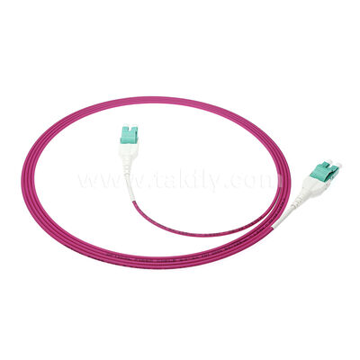 Ruimtebesparende LC-LC Uniboot-patchcord voor hoogdichte bekabeling