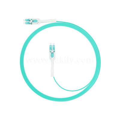 Ruimtebesparende LC-LC Uniboot-patchcord voor hoogdichte bekabeling