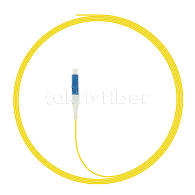 LC Simplex Single Mode Fiber Optic Pigtail 1m 2m 3m Lengtes, 0,9mm Strakke buffer