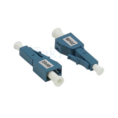 LC Mannelijke tot vrouwelijke glasvezel attenuator   Inline vast type voor enkelmodus / multimode
