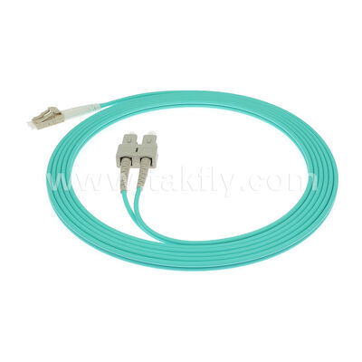 LC-SC patch cord enkelmodus/multimode, simplex & duplex (1 kern 2 kern) glasvezel jumper kabel