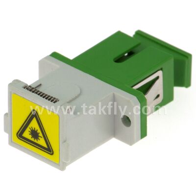 SC Zirconia Sleeve Glasvezel Adapter met Duplex Optie en Flangeless Configuration