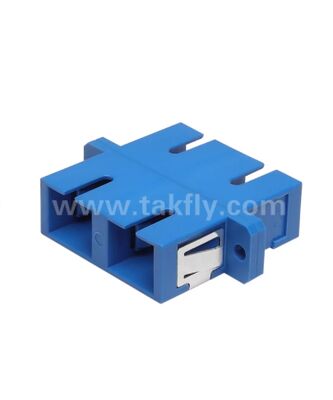 SC Duplex glasvezel adapter, laag insetsverlies voor kabel-kabel- en kabel-to-equipment verbinding