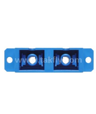 SC Duplex glasvezel adapter, laag insetsverlies voor kabel-kabel- en kabel-to-equipment verbinding
