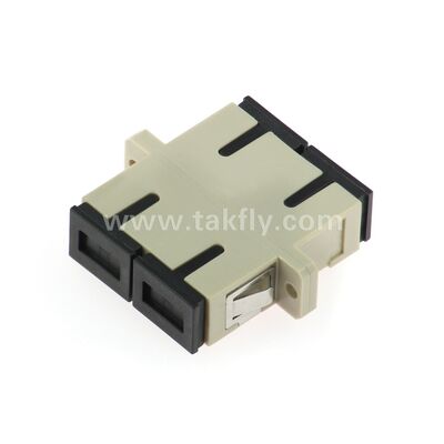 SC-vezeloptische adapter Zirkoniumsleeve, zonder flenzen of met duplexflenzen, voor SM/MM, -40~85°C werking