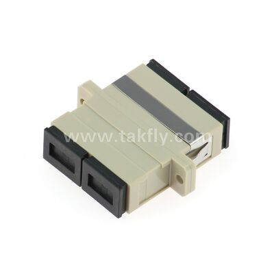 SC-vezeloptische adapter Zirkoniumsleeve, zonder flenzen of met duplexflenzen, voor SM/MM, -40~85°C werking