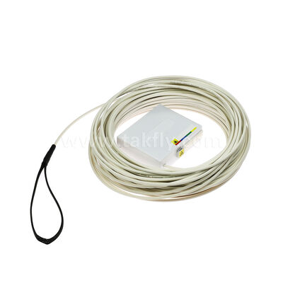 FTTH voorgemonteerde glasvezeluitgangsset – wandmontage zonder gereedschap, geen splitsing, inclusief kabelspoel voor snelle FTTB-installatie