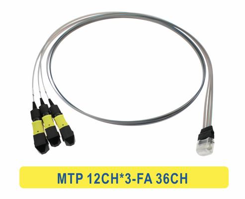 3 * 12F MTP naar 36CH FA Fiber Array glasvezel patchkabel