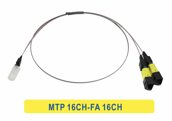 16CH MTP/MPO naar 16CH FA Fiber Array glasvezel patchcordkabel voor datacenter/CPO
