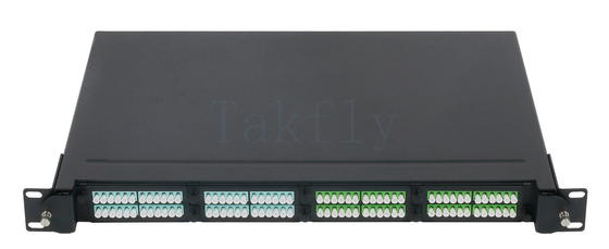 1U 19" MPO/MTP High-Density Patch Panel 4 Cassette Slots, Rack-Mount