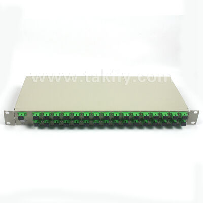 1U rackgemonteerde PLC-splitter met hoge uniformiteit, volledige golflengteondersteuning en mogelijkheid tot omgekeerde werking