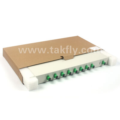 Volledige 1×2 tot 1×32 PLC Splitter Series 1U Rack Chassis voor centraal kantoor
