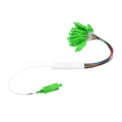 1×N / 2×N PLC-optische splitser voor FTTH/PON-splitsing ️ Mini-staalbuispakket, G657A1, SC/APC Input & Output
