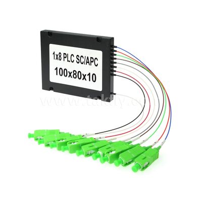 PLC-vezelsplitser ¥ 900μm ABS-doos, SM G657A1, SC/APC, voor koppeling en distributie van optisch signaal in PON-netwerken