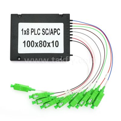PLC-vezelsplitser ¥ 900μm ABS-doos, SM G657A1, SC/APC, voor koppeling en distributie van optisch signaal in PON-netwerken