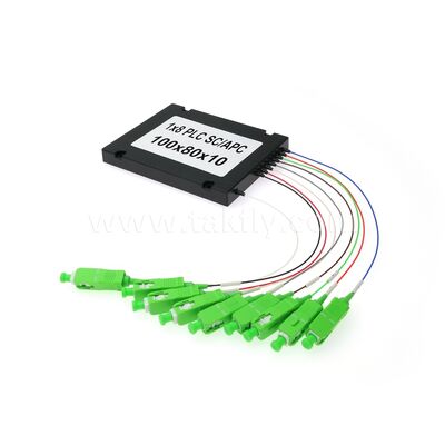 PLC-vezelsplitser ¥ 900μm ABS-doos, SM G657A1, SC/APC, voor koppeling en distributie van optisch signaal in PON-netwerken