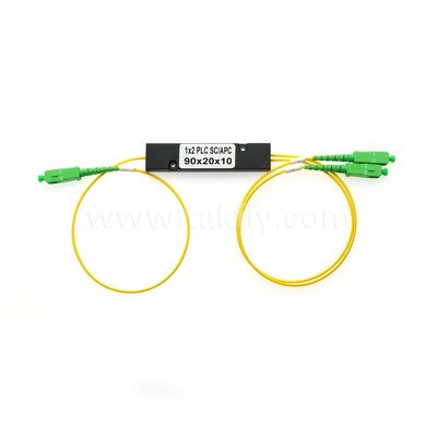 PLC-vezelsplitser ¥ 3,0 mm Mini ABS-doos, SM G657A1, SC/APC, voor koppeling en distributie van optisch signaal in PON-systemen