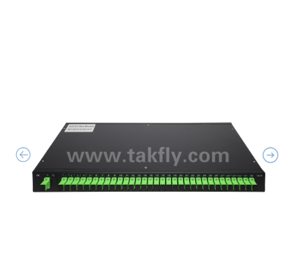 1U Rack Mount PLC Optical Splitter ¥ 19" Panel, Single-mode G657A1, SC/APC, voor optische signaalverdeling
