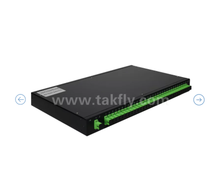 1U Rack Mount PLC Optical Splitter ¥ 19" Panel, Single-mode G657A1, SC/APC, voor optische signaalverdeling