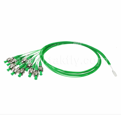 10-kanaalsvezelarray met 10 × FC/APC-connectoren   FA 10CH tot FC/APC × 10CH Breakout assemblage, High-Precision V-Groove, Low Back Reflection (≥60dB),voor Multi-Channel Optical Testing & Silicon Photonic