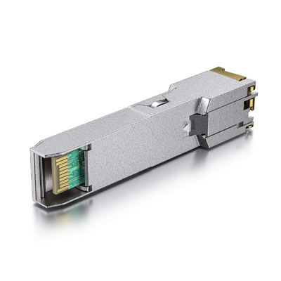 1000BASE-T koperen SFP-transceiver met snelheid van 1,25 Gbps, bereik van 100 m en lage EMI