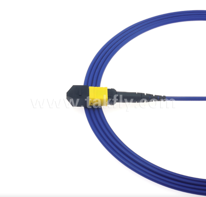 Gepantserd MPO/MTP-patchsnoer – Robuuste metalen mantel, voorkomt schade en verplettering door knaagdieren, voor FTTA / Industrieel / Mijnbouw